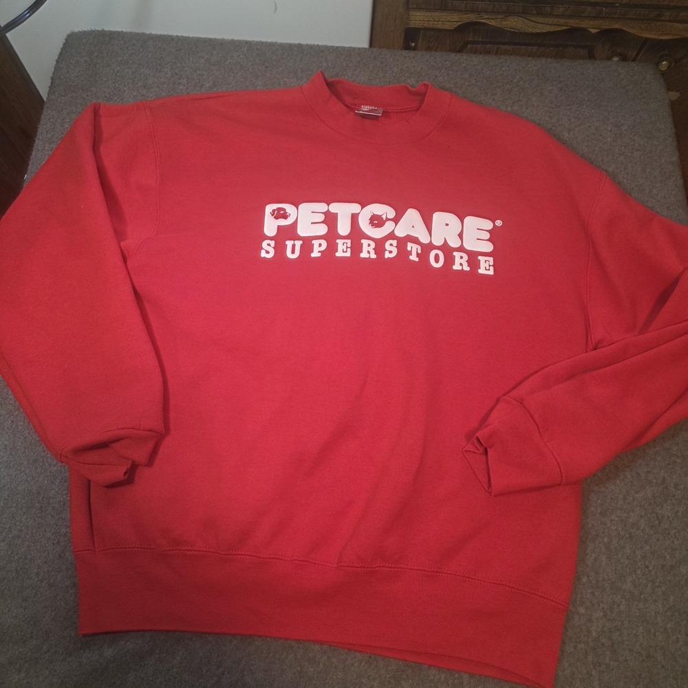 vintage "Petcare Superstore" crewneck sweatshirt Xl H2
